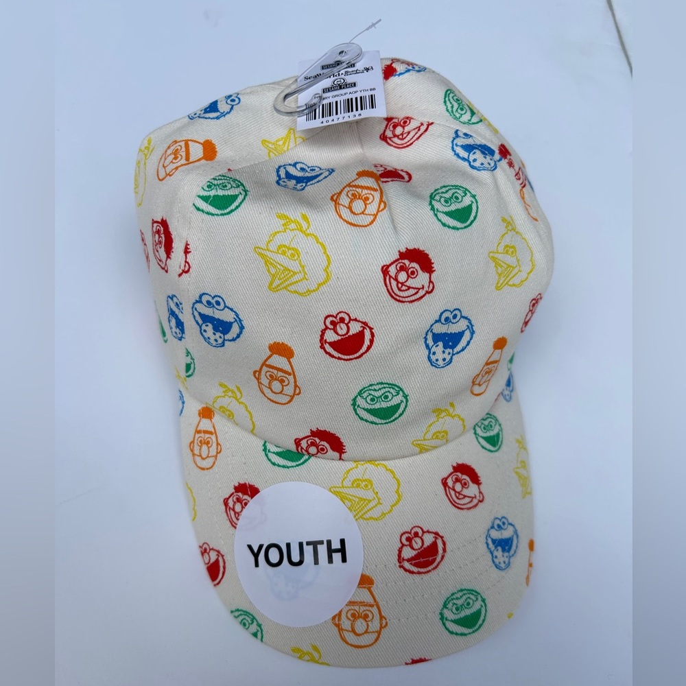 Sesame Street multi character YOUTH hat